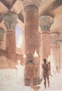 Cleopatra at the Temple of Isis at Philae (mk23) tadema